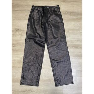 Old Navy High Rise OG Loose Jeans Secret Smooth Pockets Size 4 Shiny